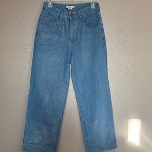 Sincerely Jules iridescent Blue Denim Jeans